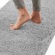 thumbnail image 1 of Xiao Hua Alfombras de baño - 1 pieza, 40 × 60 cm, gris claro, lavable, absorbente, antideslizante, práctica para el baño, ideal para proteger el baño de la sequedad., 1 of 2