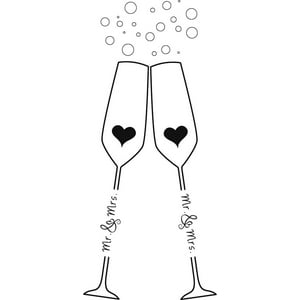 Rienda Libre Graphics - Decomural Mr & Mrs Wedding Ws-46616