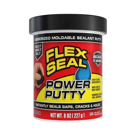 Flex Seal Power Putty 227 g Negro - Sellador Impermeable