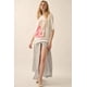 thumbnail image 4 of Camiseta Fashnzfab Duo Flowers Vintage-Wash Oversized Marfil, 4 of 5