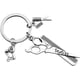 thumbnail image 1 of Llavero con secador de pelo, tijeras, peine, llavero, bolso, colgante, adorno para peluquero, barbero, estilista, regalo, 1 of 7