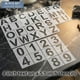 thumbnail image 5 of Juego de 36 plantillas de letras y números Afwqm de 10 cm, 5 of 6