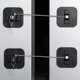 thumbnail image 1 of Cerradura para refrigerador BAOWEIJD, 2 unidades, seguridad infantil con llaves, 1 of 6