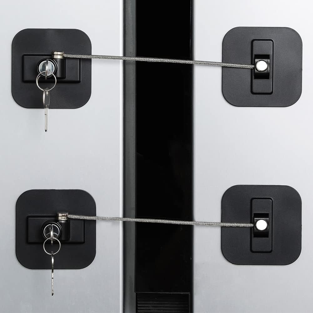 Cerradura Para Refrigerador Baoweijd, 2 Unidades, Seguridad Infantil Con Llaves