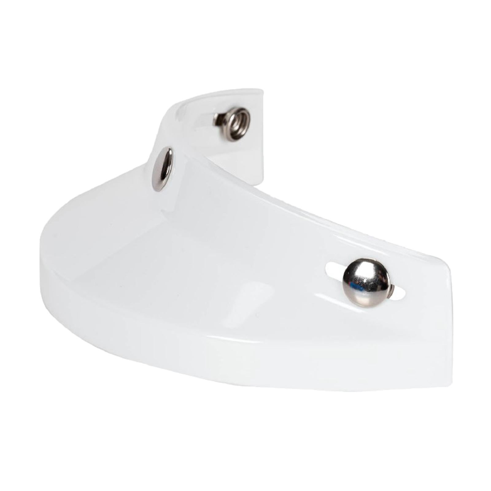 Ioensy - Helmet Visor 3 Snap Para Cascos Con 3 Botones Semicascos Piezas Blanco