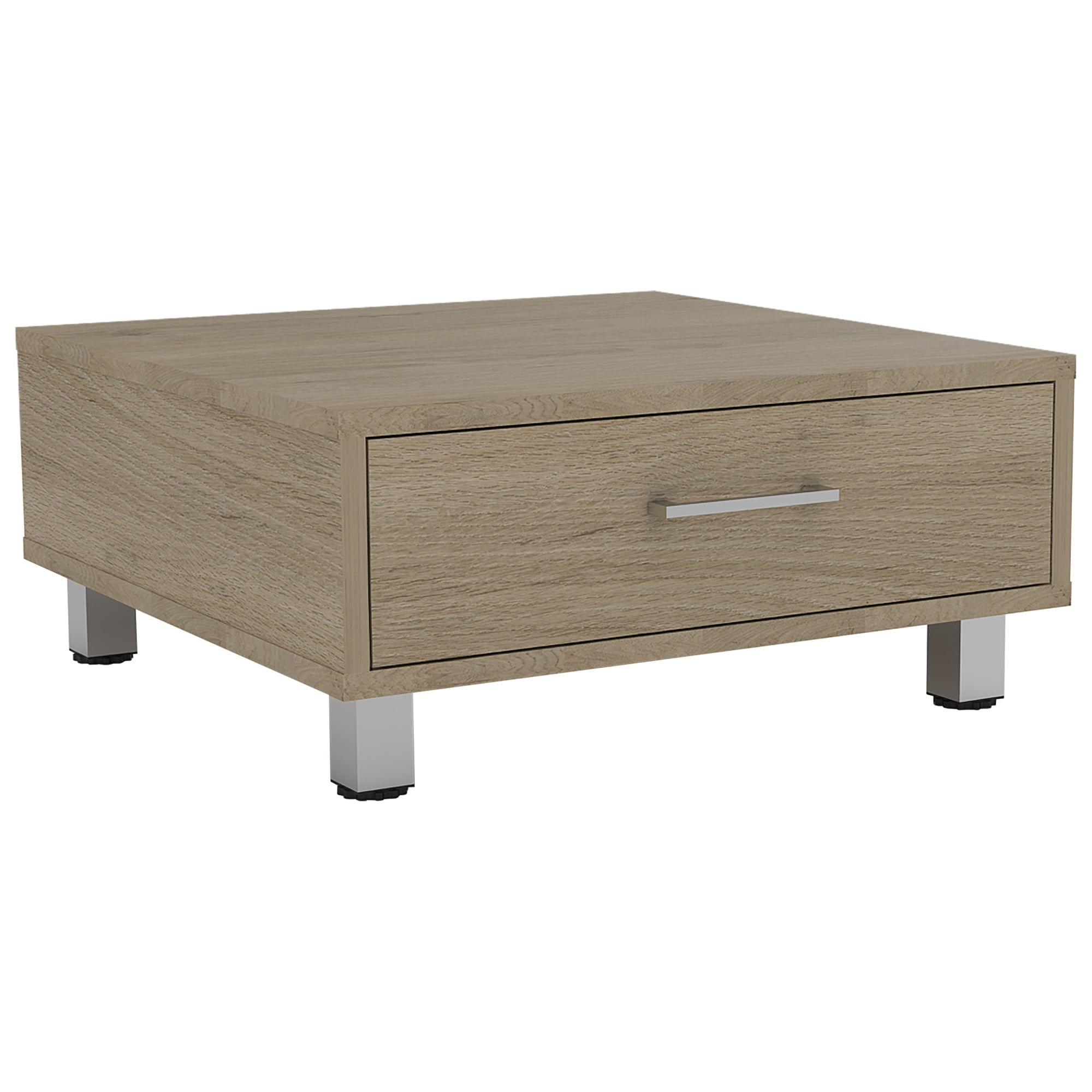 Fmfurniture - Mesa De Centro 1 Cajón Fm-001c Café Claro