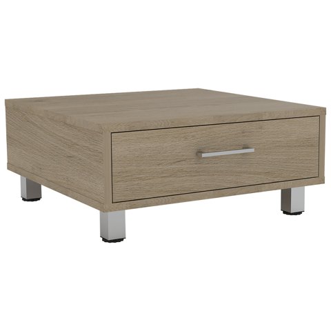 Fmfurniture - Mesa De Centro 1 Cajón Fm-001C Café Claro