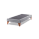 thumbnail image 1 of Base Elegante Cama Europea 1.5 Plaza 105x200 Cm Gris Claro Lino, 1 of 3