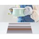 thumbnail image 5 of REGALWOVEN Modern Manteles Individuales Juego de 6 Manteles para Decoración de Mesa de Comedor Interior Exterior Lavable Mantel de Cocina Limpiar con Paño Café 18*12in, 5 of 7