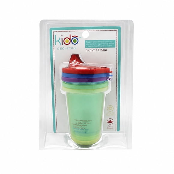 Set de 3 Piezas Vaso infantil Polipropileno