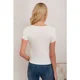 thumbnail image 3 of Polera Mujer Manga Corta Acanalada Tiritas 3394, 3 of 3