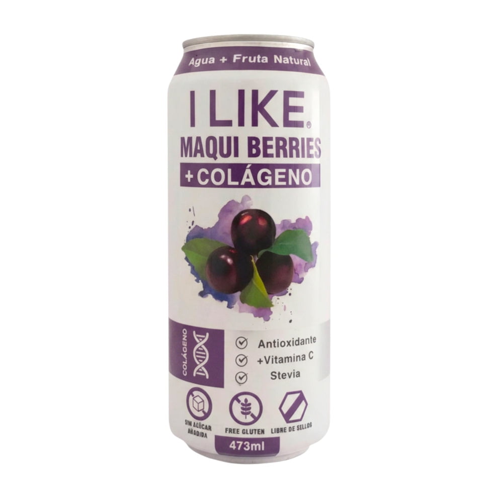 I Like - Pack X6 Jugo Natural + Colageno Maqui Berries 473ml