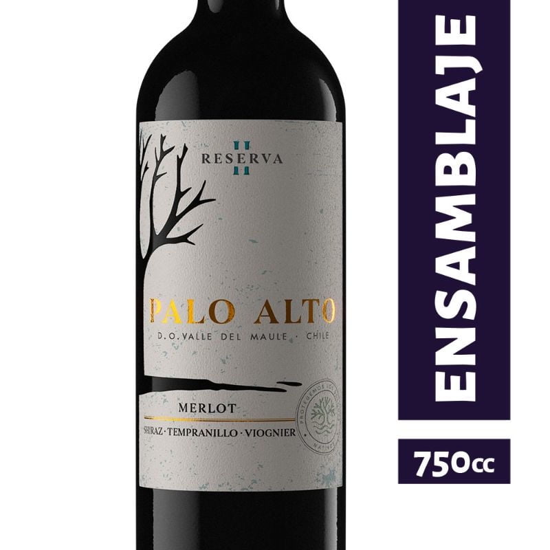 Vino Tinto Ensamblaje Reserva 13,5° Botella 750 cc Palo Alto
