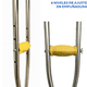 thumbnail image 2 of 2 Baston Muletas Axilares Ajustables Ortopédica Aluminio, 2 of 6