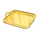 thumbnail image 1 of Bandeja Para Servir Con Asas, Elegante Bandeja De Tocador Para Cocina, Mesa De Café, Fiesta, Color Dorado, 1 of 5