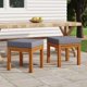 thumbnail image 2 of Taburetes de patio VidaXL de madera maciza de acacia con cojines, juego de 2, 2 of 7