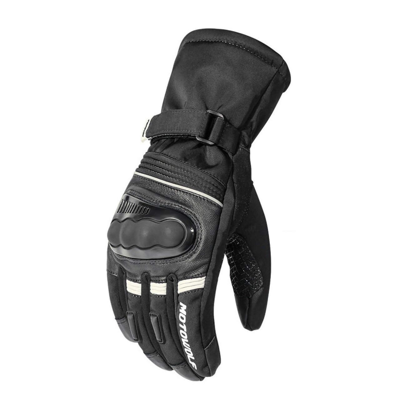 Guantes Para Motociclismo De Invierno Motowolf Mdl0318 - Negro/Gris - Talla Xl