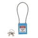thumbnail image 5 of Cerradura de aislamiento de bloqueo de candado de seguridad de cable de acero inoxidable, 7 colores azul, 5 of 5
