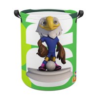 Desmarcar - Clutch Cesta De Lavandería De Gran Capacidad Redonda Con Asa, Bolsa Para Ropa Sucia Plegable, Almacenamiento Para Dormitorio, Baño Y Lavadero 44X35 Cm