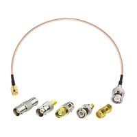 Magideal - Kit De Cable Adaptador Coaxial Sma, Kit De Conector Coaxial, Kit De Conector Adaptador Para Aplicaciones De Radio Portátil, Alimentador De Rf De Anten