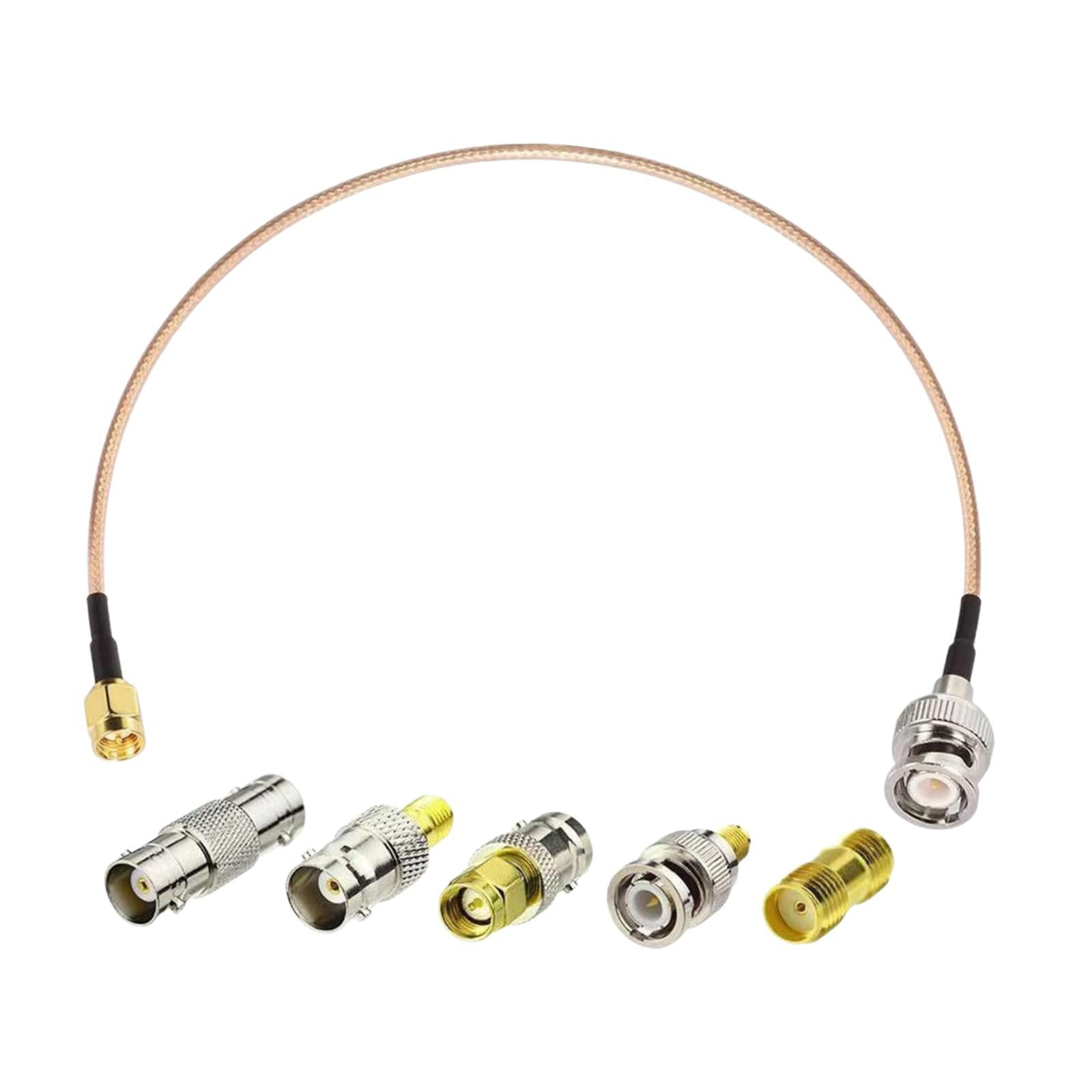 Magideal - Kit De Cable Adaptador Coaxial Sma, Kit De Conector Coaxial, Kit De Conector Adaptador Para Aplicaciones De Radio Portátil, Alimentador De Rf De Anten