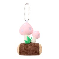 Magideal - Lindo Pequeño Hongo De Peluche Llavero Bolsa De Decoración Colgante De Peluche De Hongo De Juguete Para Maestro Estudiante Premio Regalo De Jardín De , Rosado