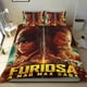 thumbnail image 1 of Mad Max Furiosa Conjunto de sábanas temático, trío de piezas, cómodo y amigable con la piel, diseño único, regalo de decoración para el hogar para familiares, amigos y fans,140cm *210cm, 1 of 6