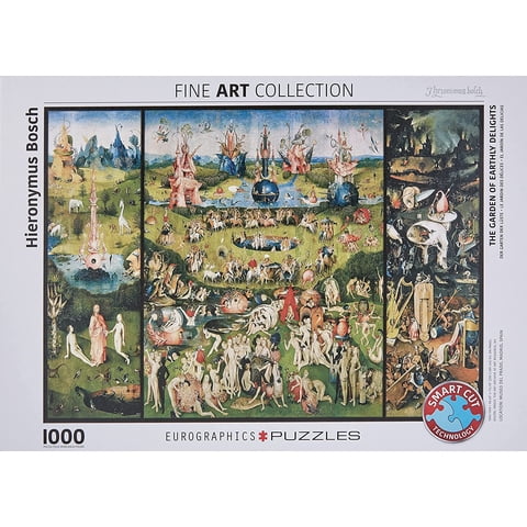 Eurographics El Jardín De Las Delicias Terrenales Por Heironymus Bosch (1000 Piezas) Puzzl Eurographics Eurographics