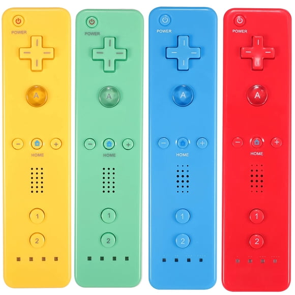 Control remoto Yosikr para Wii U, paquete de 4 con funda de silicona