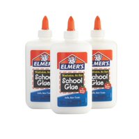 Pegamento Escolar Líquido Elmer'S, Blanco, Lavable, 225 Ml, Paquete De 3