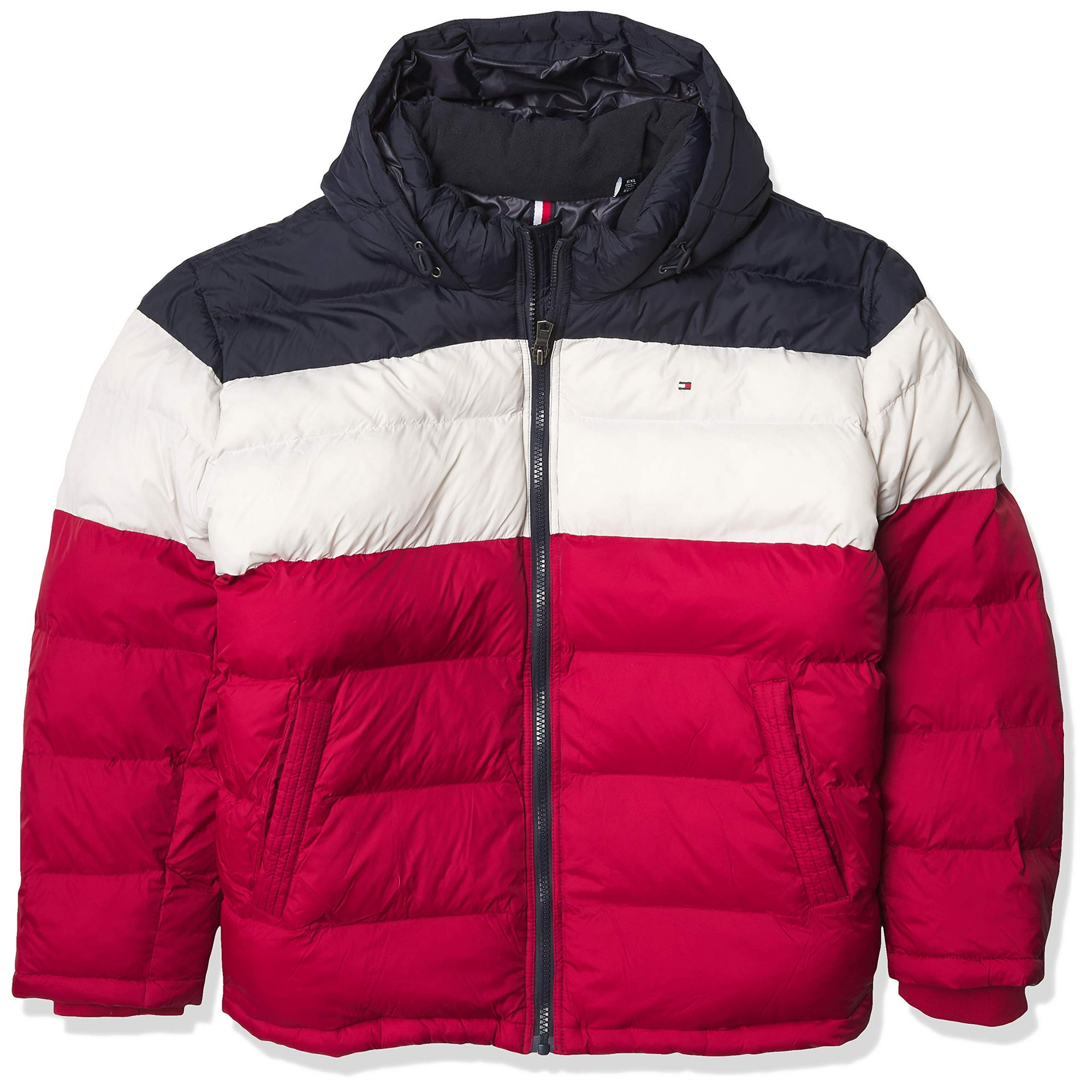 Chaqueta Tommy Hilfiger Clásica Con Capucha Acolchada Para Hombre, 5 Veces Más Grande