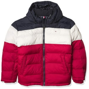 Chaqueta Tommy Hilfiger Clásica Con Capucha Acolchada Para Hombre, 5 Veces Más Grande