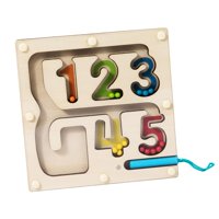 Bothyi - Laberinto De Cuentas De Colores, Tableros De Rompecabezas Magnéticos De Madera, Juguete De Viaje Para Regalo De Niños En Edad Preescolar