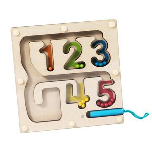 Bothyi - Laberinto De Cuentas De Colores, Tableros De Rompecabezas Magnéticos De Madera, Juguete De Viaje Para Regalo De Niños En Edad Preescolar