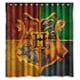 thumbnail image 1 of Cortina de ducha con la insignia de Hogwarts de Harry Potter, juego de cortina de baño con ganchos, tamaño 66 x 72 pulgadas, 1 of 3