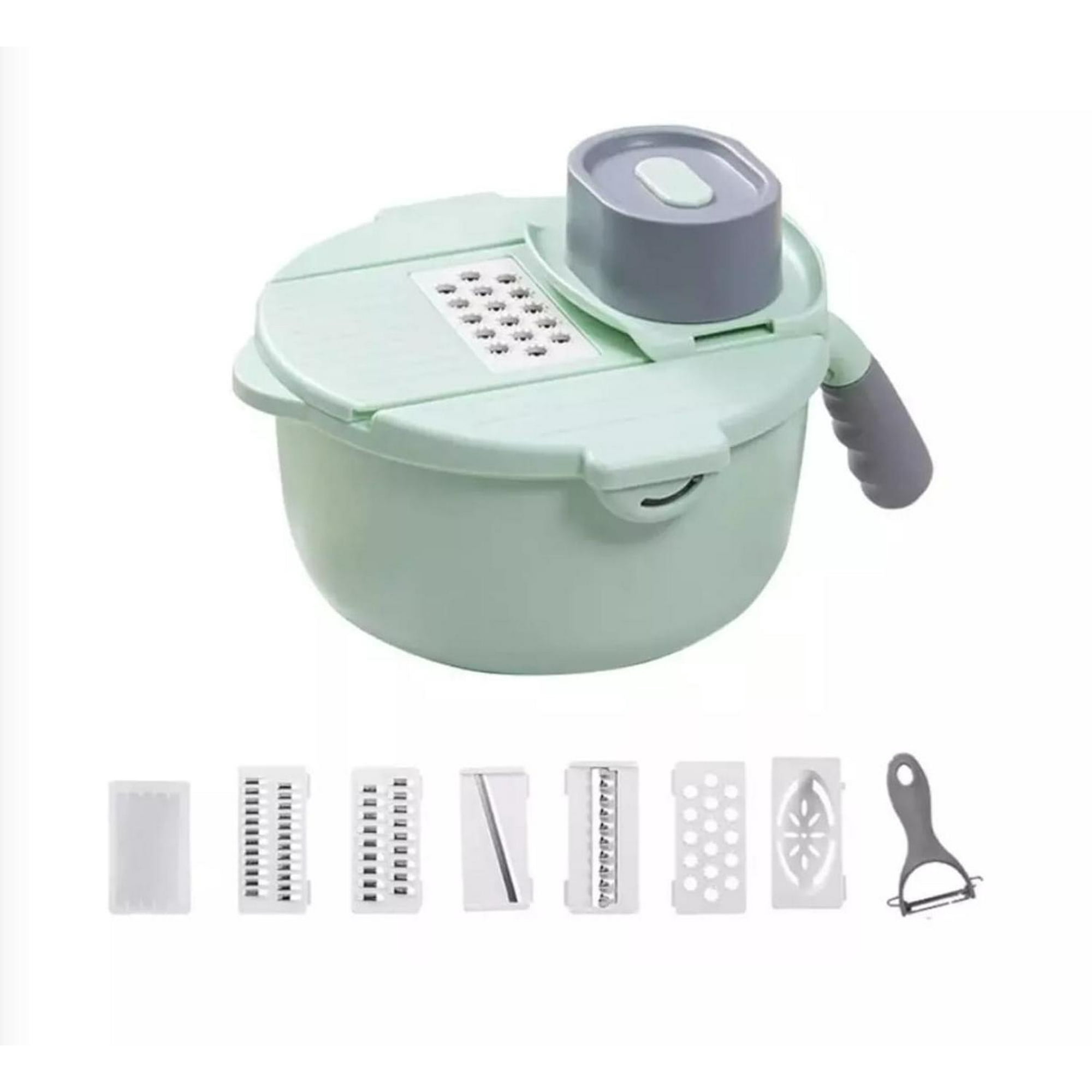 Genérico - Rallador Picador De Verdura Multifuncional Verde