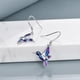 thumbnail image 2 of Aros pendientes colibrí multicolor plata 925, 2 of 3