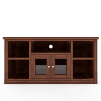 Muebles Insignes - Rack Berlin 1500 Madera Nogal Vidrio