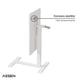 thumbnail image 3 of Mesa Lateral de Altura Regulable Con Encimera Abatible Blanca Assen 1 un, 3 of 6