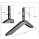 thumbnail image 3 of Soporte universal para TV, base para TV, color negro, 2 piezas, soporte de escritorio, 3 of 5