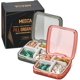 thumbnail image 1 of Pastillero Compacto MEDca Diario, Pack de 2, 4 Compartimentos con Divisor, Resistente al Agua, Negro y Rosado, Sin BPA, 1 of 9