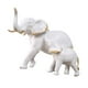 thumbnail image 2 of Figuritas De Resina Escultura Estatuas De Elefante Para Boda Dormitorio Año Nuevo Hogar Blanco Con Niños, 2 of 5