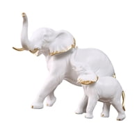 Magideal - Figuras De Resina Escultura Adorno Recuerdos Regalos Mesa Centro De Mesa Escritorio Estatuas De Para Gabinete, Año Nuevo, Boda, Mesa, Festiva Blanco Con Niños