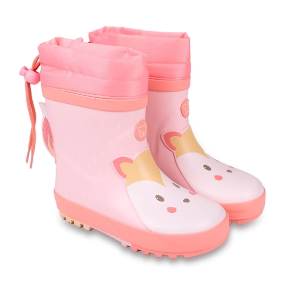 Bota Agua Bebé Niña Ardilla Rosado