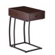 thumbnail image 1 of Mesa lateral Southern Enterprises Porten color nogal con puerto USB, 1 of 8
