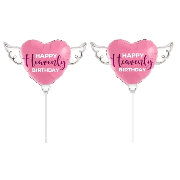Globo Happy Heavenly Birthday 20 cm – Pack de 2