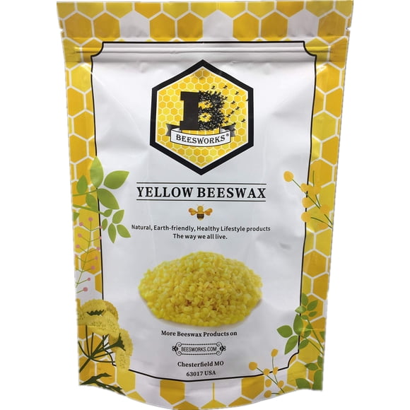Pellets De Cera De Abejas Color Amarillo 100% Puro Grado Cosmético 1 Kg
