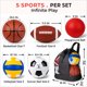 thumbnail image 3 of Juego de Pelotas Deportivas WILDARC 10 pzas con Bomba, 3 of 9