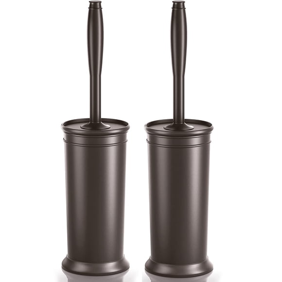 Escobilla y soporte para inodoro Uptronic Durable Bronze, paquete de 2