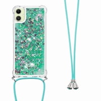 Funda Foxdock Para Samsung Galaxy A07 Con Cuerda Ajustable, Brillo Líquido, Protección Antigolpes Y Lente – Ideal Para Regalo
